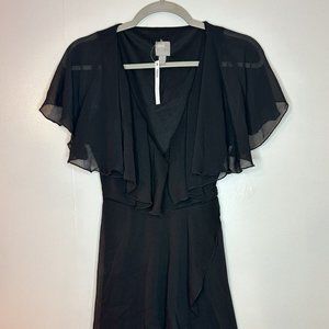 ASOS Cape Back Dipped Hem Mini Dress Size 4 New With Tags! A70